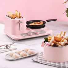 Load image into Gallery viewer, 3 In 1 Electric Breakfast Machine Multifunction frying pan mini Cooking pot household bread pizza sandwich frying pan 220V