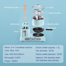 Load image into Gallery viewer, 3 In 1 Electric Breakfast Machine Multifunction frying pan mini Cooking pot household bread pizza sandwich frying pan 220V
