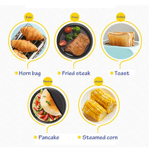 3 In 1 Electric Breakfast Machine Multifunction  frying pan mini Cooking pot household bread pizza sandwich frying pan 220V