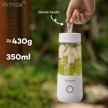 Load image into Gallery viewer, 350ml Mini Portable Electric Fruit Juicer USB Rechargeable Smoothie Maker Blender Machine Fruit Cup Juicing Cup Kitchen Mixer
