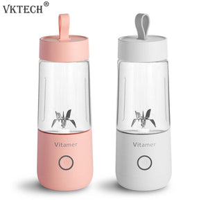 350ml Mini Portable Electric Fruit Juicer USB Rechargeable Smoothie Maker Blender Machine Fruit Cup Juicing Cup Kitchen Mixer