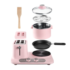 3 In 1 Electric Breakfast Machine Multifunction  frying pan mini Cooking pot household bread pizza sandwich frying pan 220V